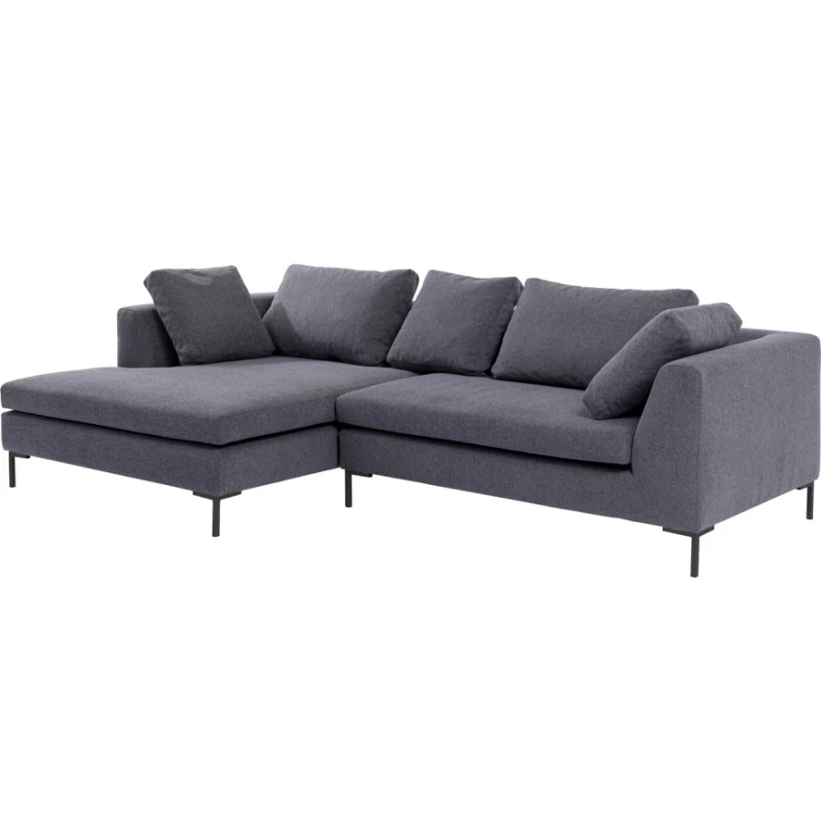 "KARE Design Gianni Grey Left Corner Sofa – Modern L-Shaped Sectional for Living Room"