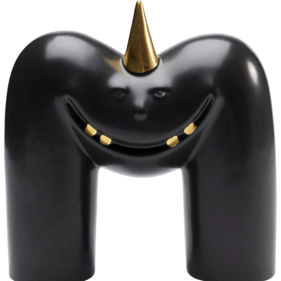 KARE Design Funny Black Teeth Decor Object - 15Cm Quirky Home Accessory