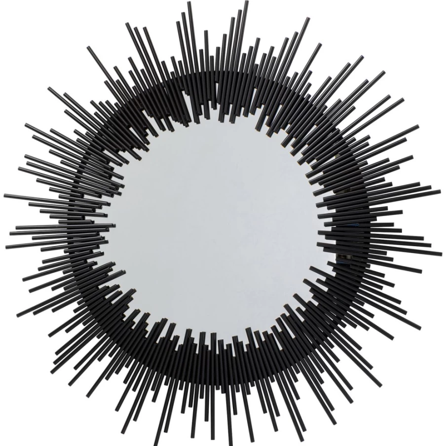 KARE Design Modern Sunrise Wall Mirror - 104cm Round Decorative Mirror for Living Room