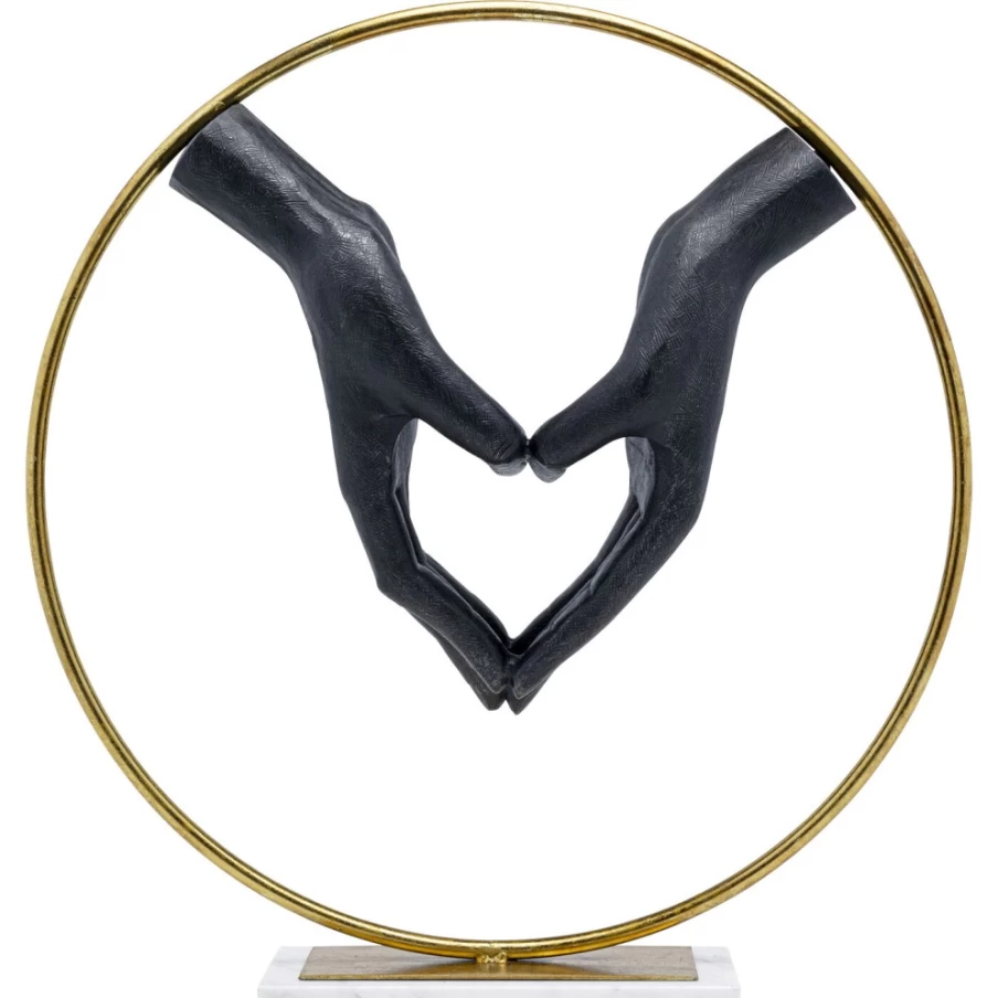 KARE Design Modern Deco Object Elements Heart Hand Sculpture 62cm Home Decor