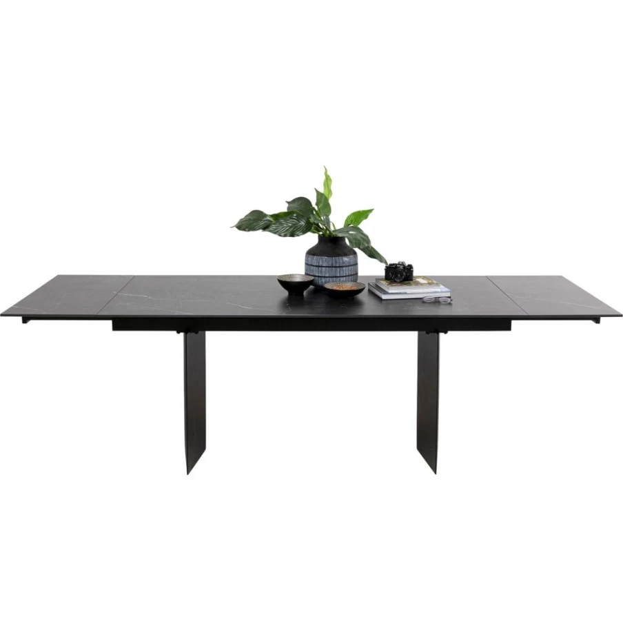 KARE Design Extension Dining Table 180x90cm with 2x40cm Leaves Modern Expandable Table
