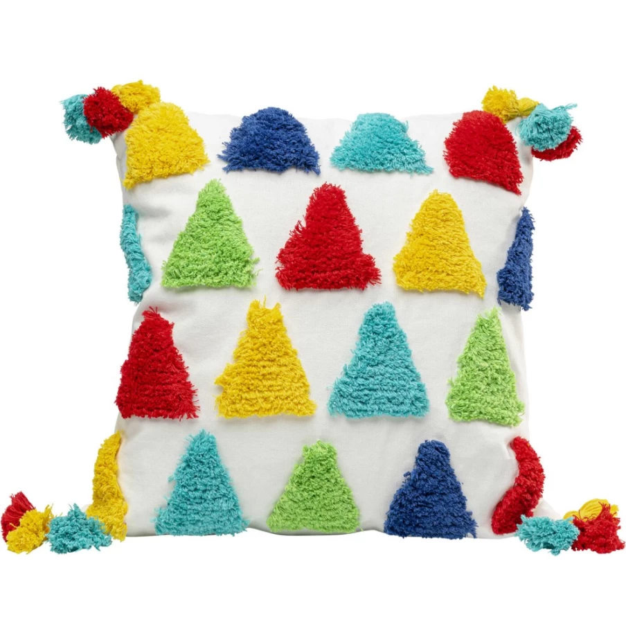 KARE Design Modern Colorful Triangle Pattern Cushion Cover 45x45 cm Home Decor