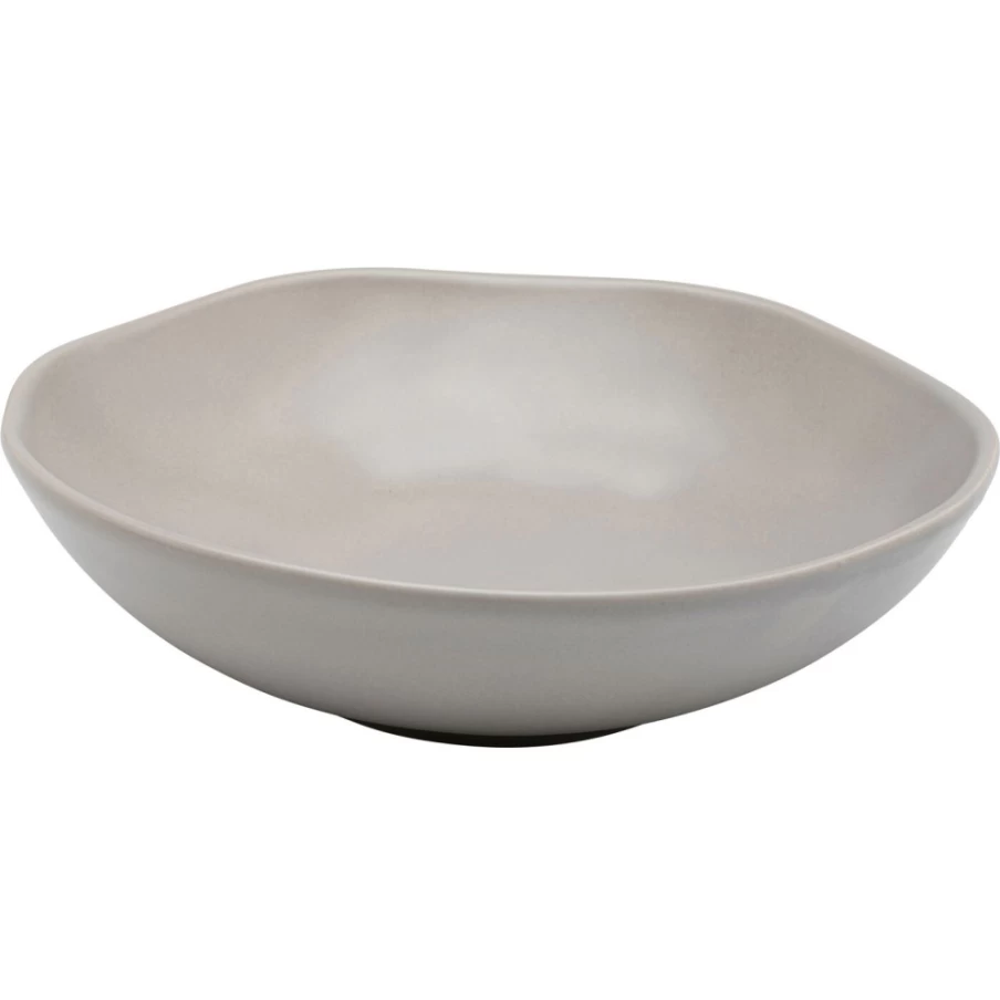 KARE Design Deep Grey Organic Plate - 21cm Modern Dining Tableware