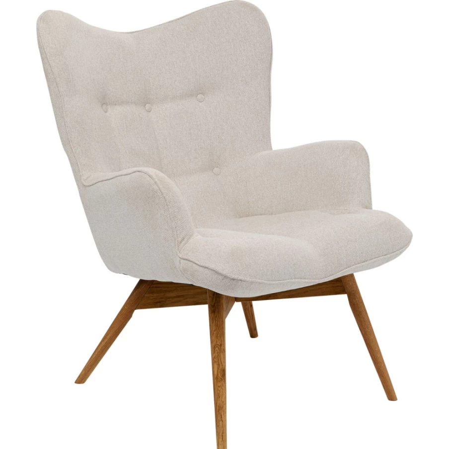 "KARE Design Vicky Cream Modern Armchair – Stylish Comfort for Your Living Space"