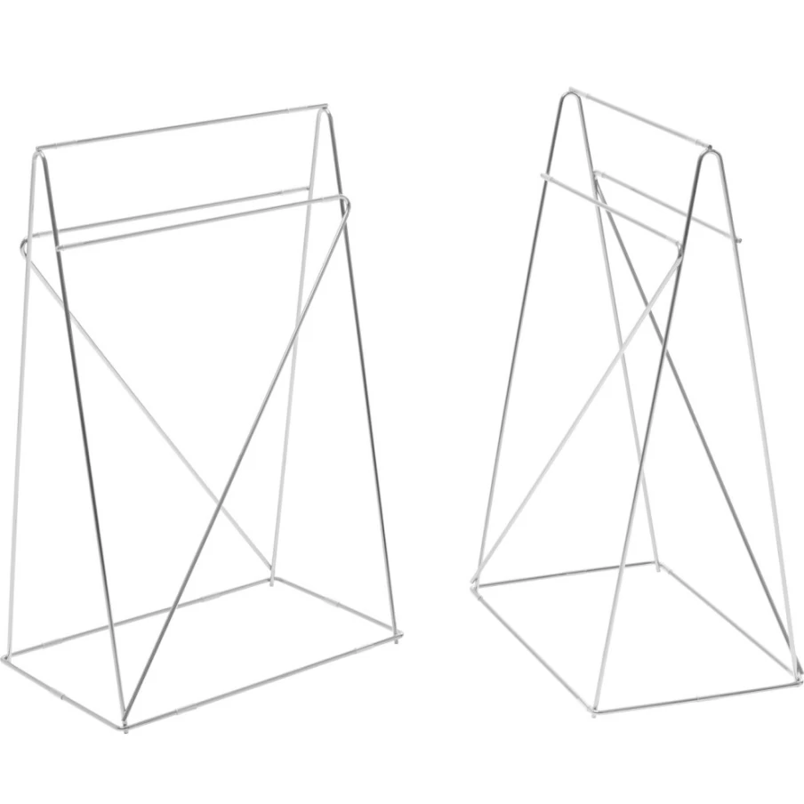 KARE Design Modern Table Base Polar Pair - 31x49cm Sturdy Metal Legs for Dining & Work Tables
