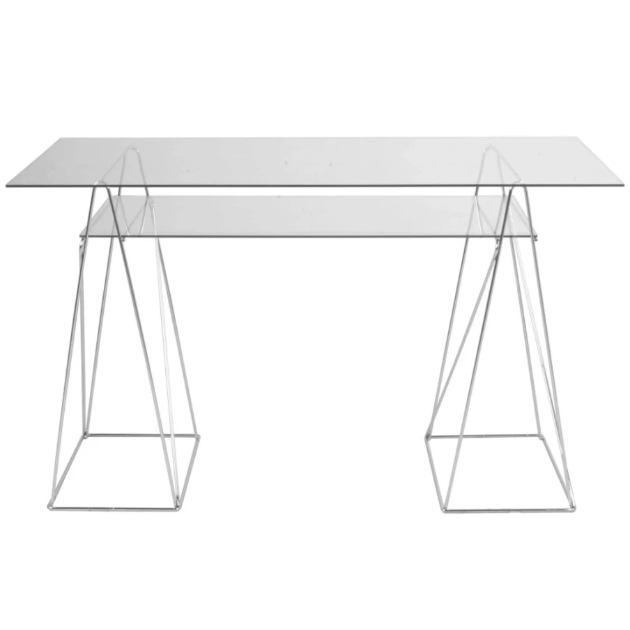 KARE Design Modern Table Base Polar Pair - 31x49cm Sturdy Metal Legs for Dining & Work Tables