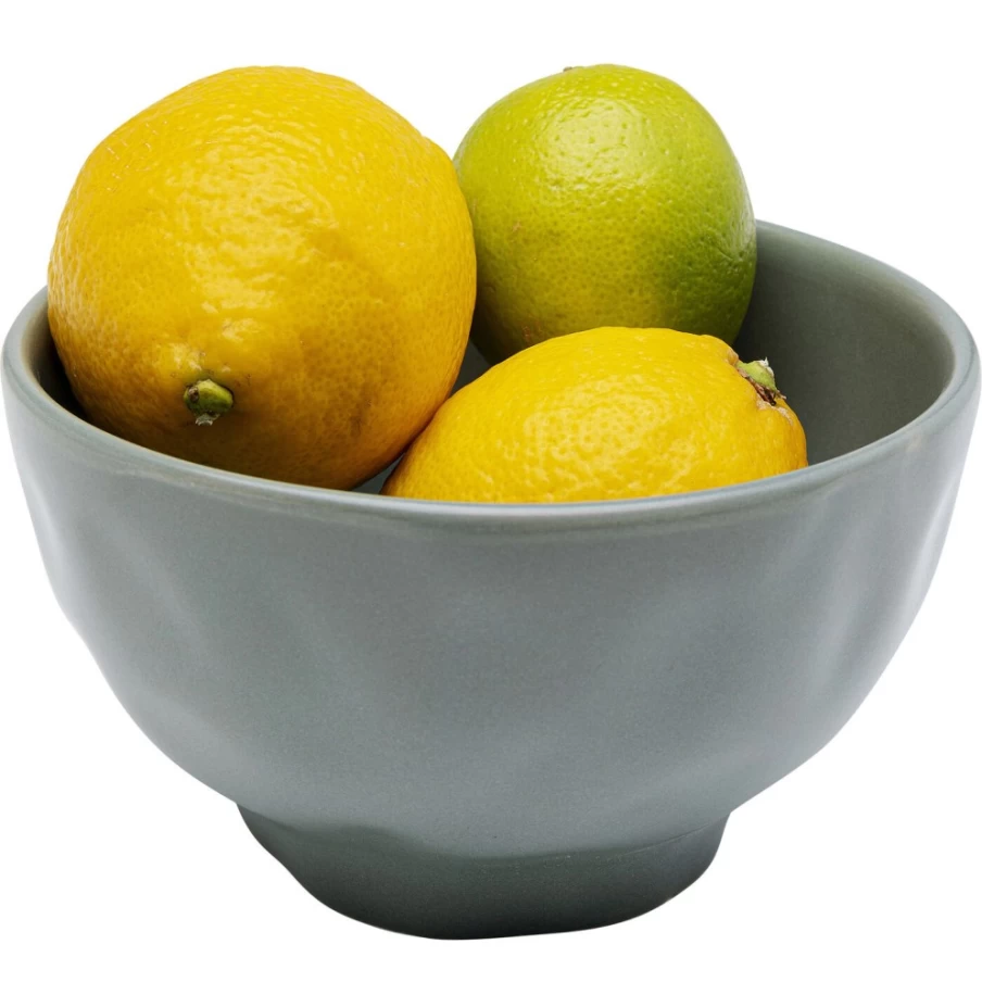 "KARE Design Organic Sage Green Bowl - 15cm Ceramic Decorative Serving Bowl"