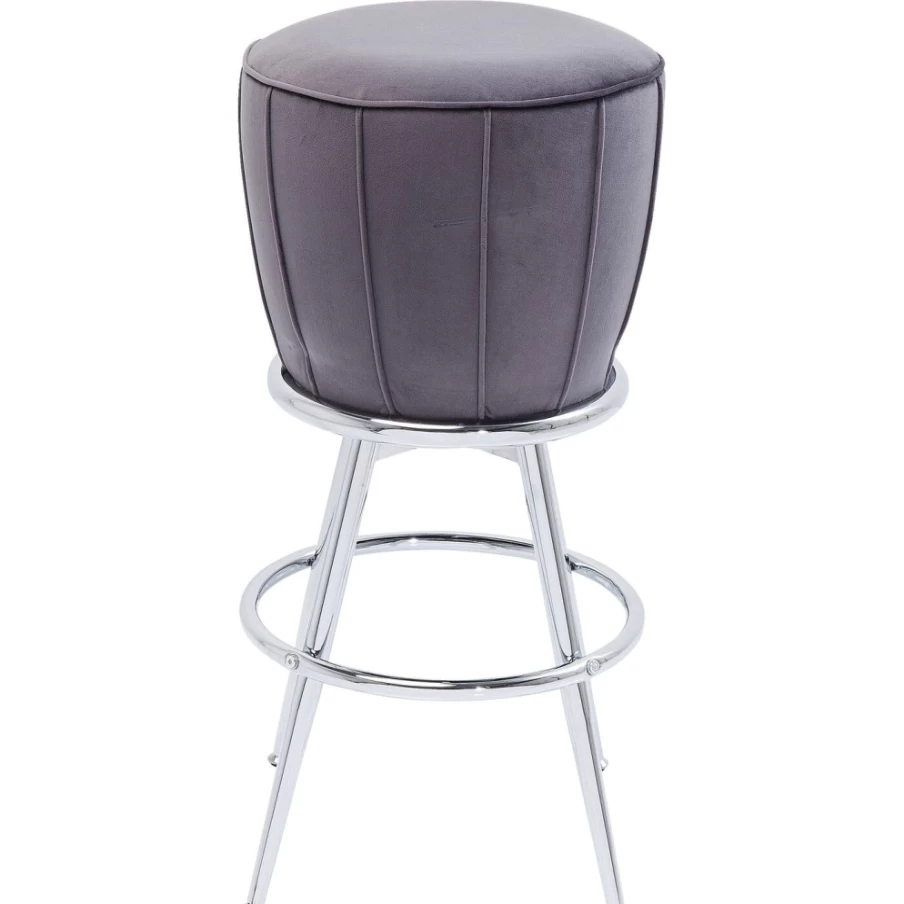 "KARE Design Modern Chrome Bar Stool - After Work Style for Home & Office"