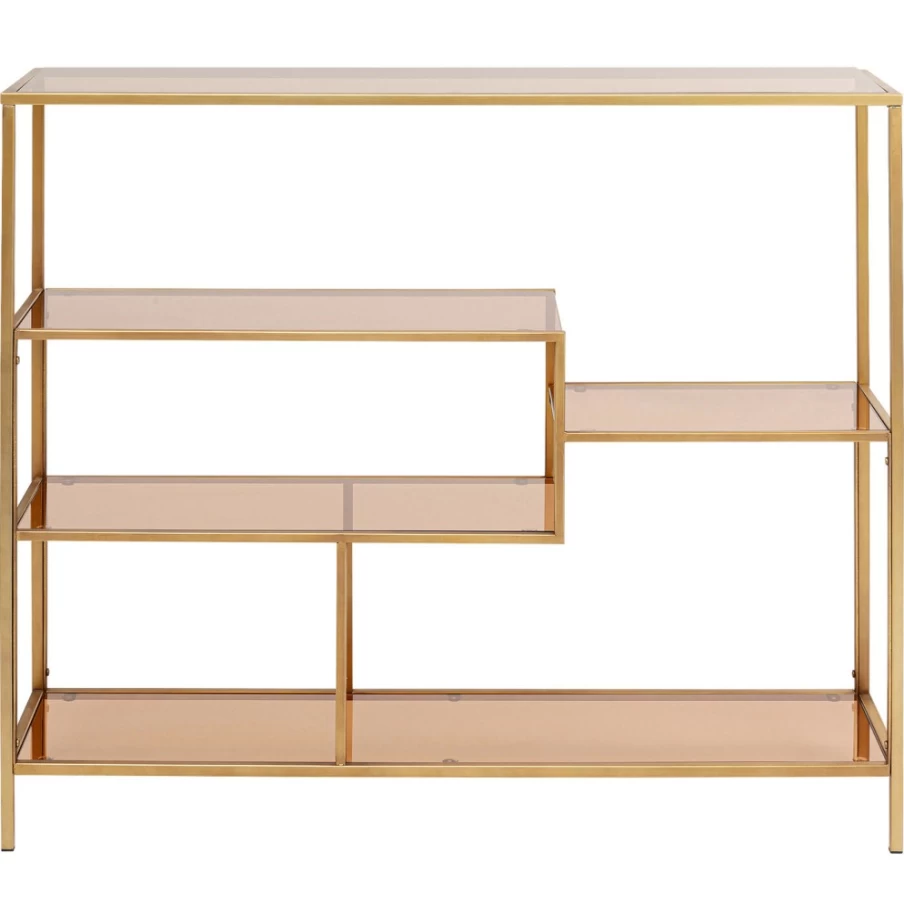 KARE Design Modern Gold Shelf Loft 115x100cm - Stylish Floating Shelves for Home Decor