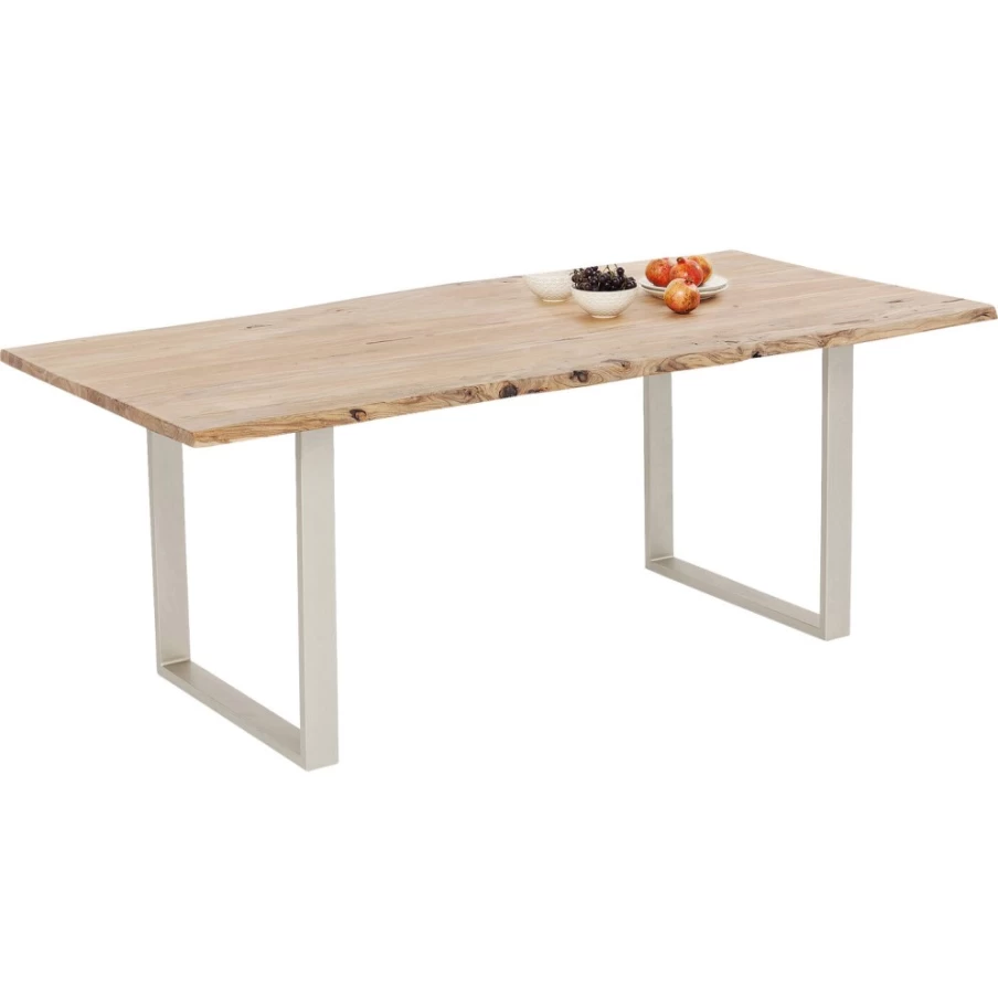 KARE Design Harmony Silver Dining Table 180x90cm Modern Scandinavian Style