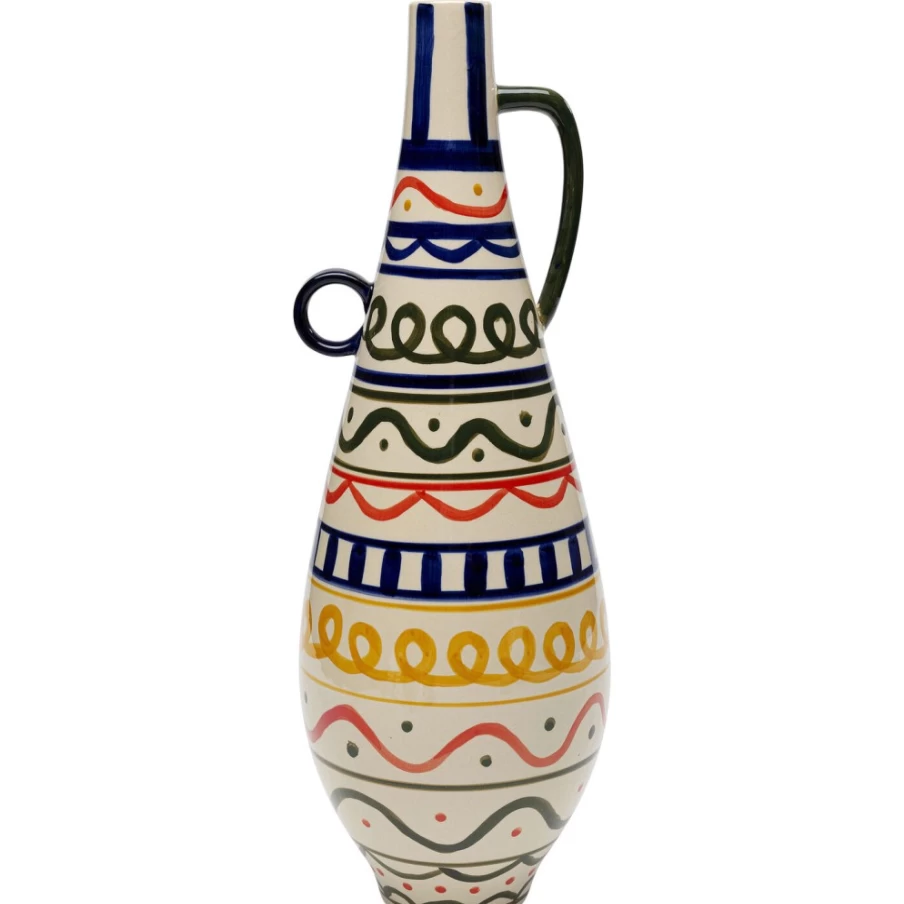 KARE Design Modern Ceramic Vase Los Cabos with Handle 48cm - Decorative Home Accessory