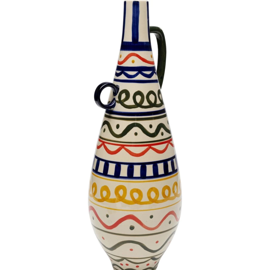 KARE Design Modern Ceramic Vase Los Cabos with Handle 48cm - Decorative Home Accessory