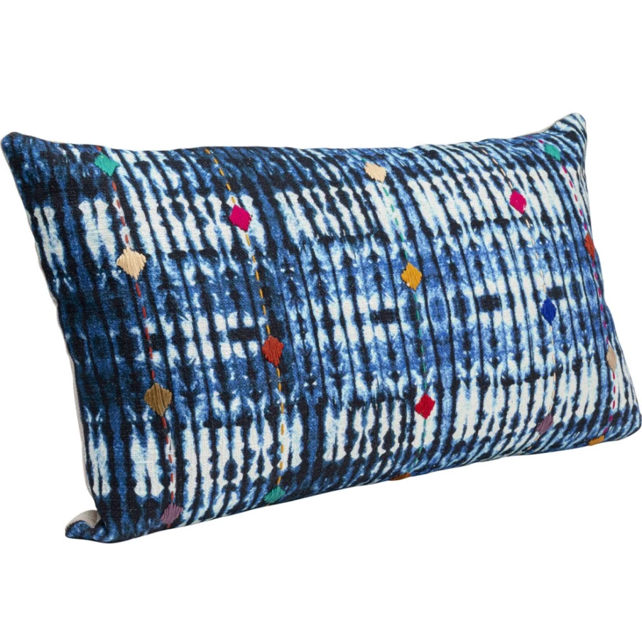 KARE Design Blue Patchwork Cushion Cover 60x35 cm - Desna Collection