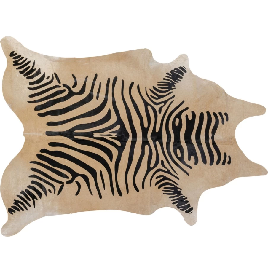 "KARE Design Modern Zebra Print Carpet 204x232 cm – Stylish Area Rug for Home Decor"