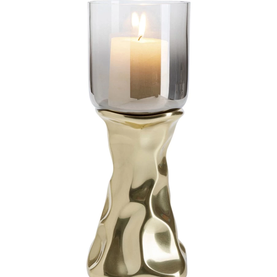 KARE Design Modern Jade Gold 33cm Decorative Candle Holder for Home Decor