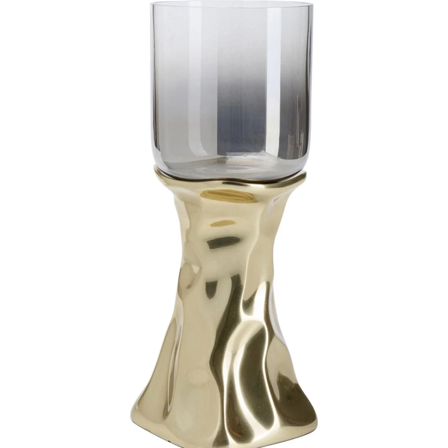 KARE Design Modern Jade Gold 33cm Decorative Candle Holder for Home Decor