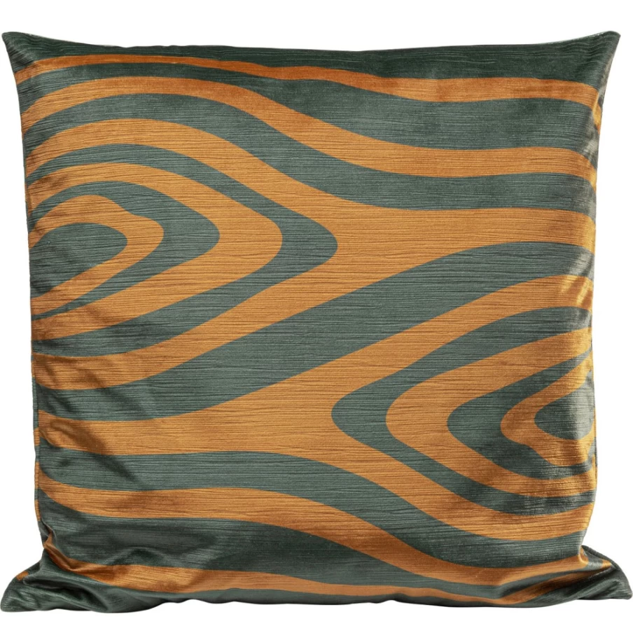 "KARE Design Abstract Brown Cushion Cover 45x45cm Modern Geometric Pillow Case"