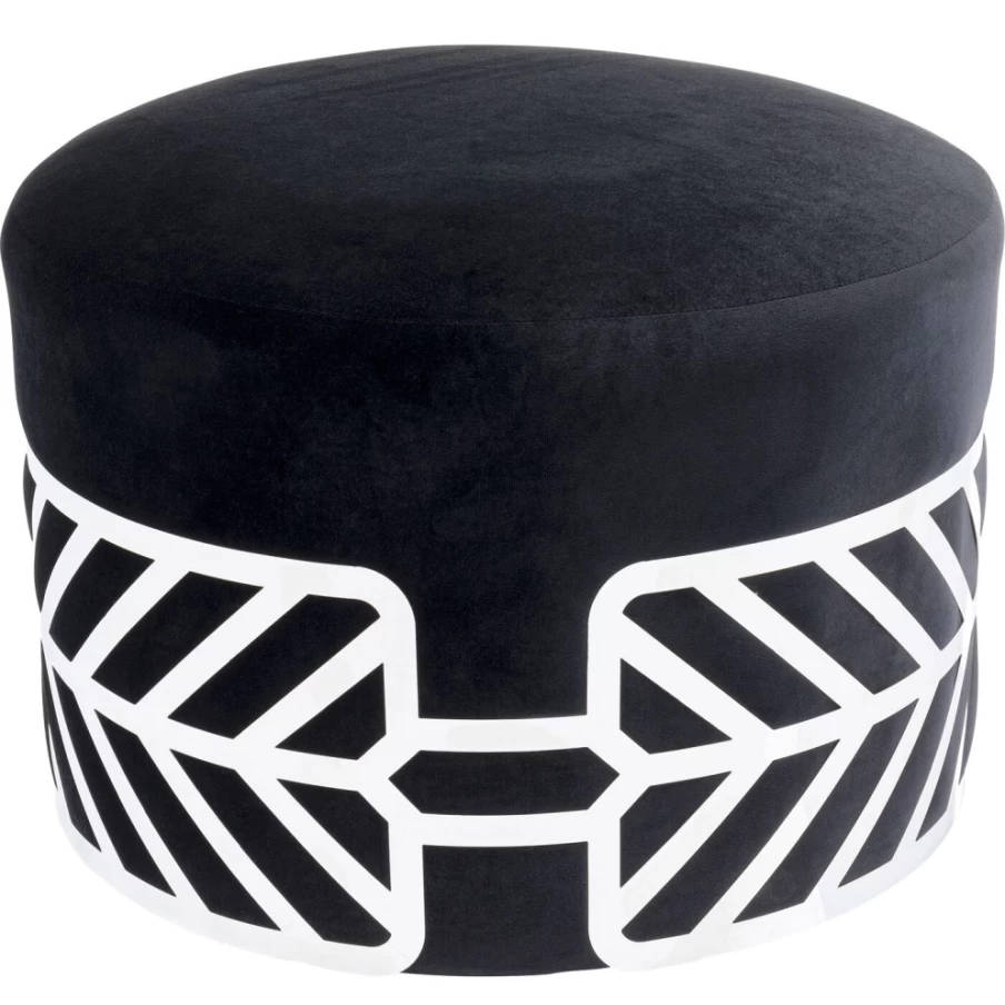 "KARE Design Jenna Black Bar Stool 61cm Height Modern Kitchen Counter Stool"