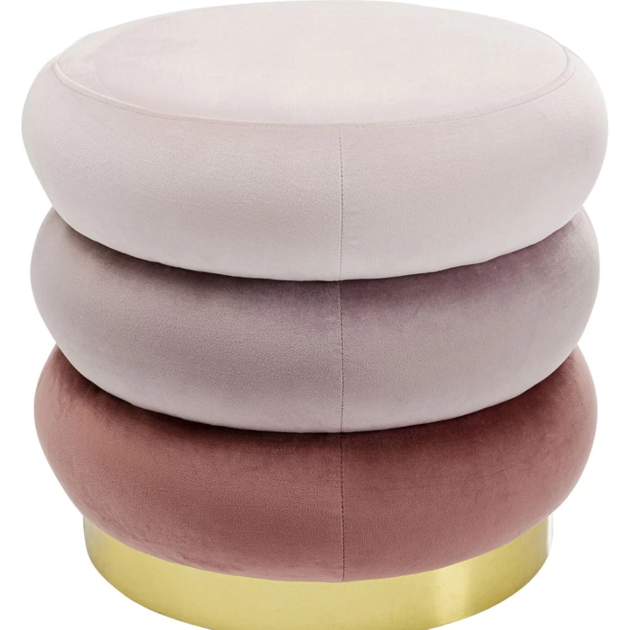 KARE Design Mauve Stool Sandwich O45Cm Modern Bar Stool for Home Decor