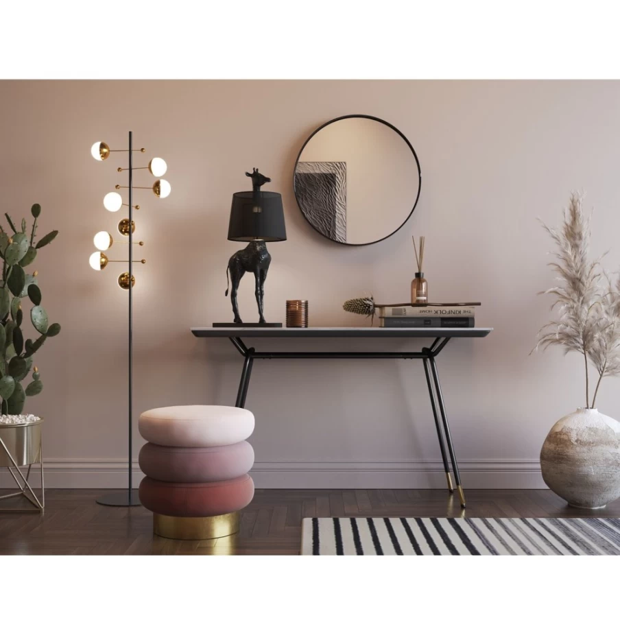 KARE Design Mauve Stool Sandwich O45Cm Modern Bar Stool for Home Decor