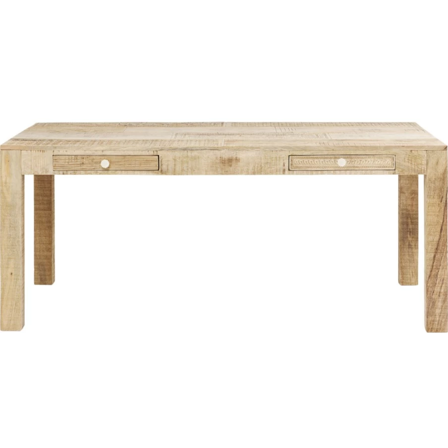 KARE Design Modern Dining Table Puro 180 x 90 cm - Scandinavian Style Wooden Table for Kitchen & Living Room