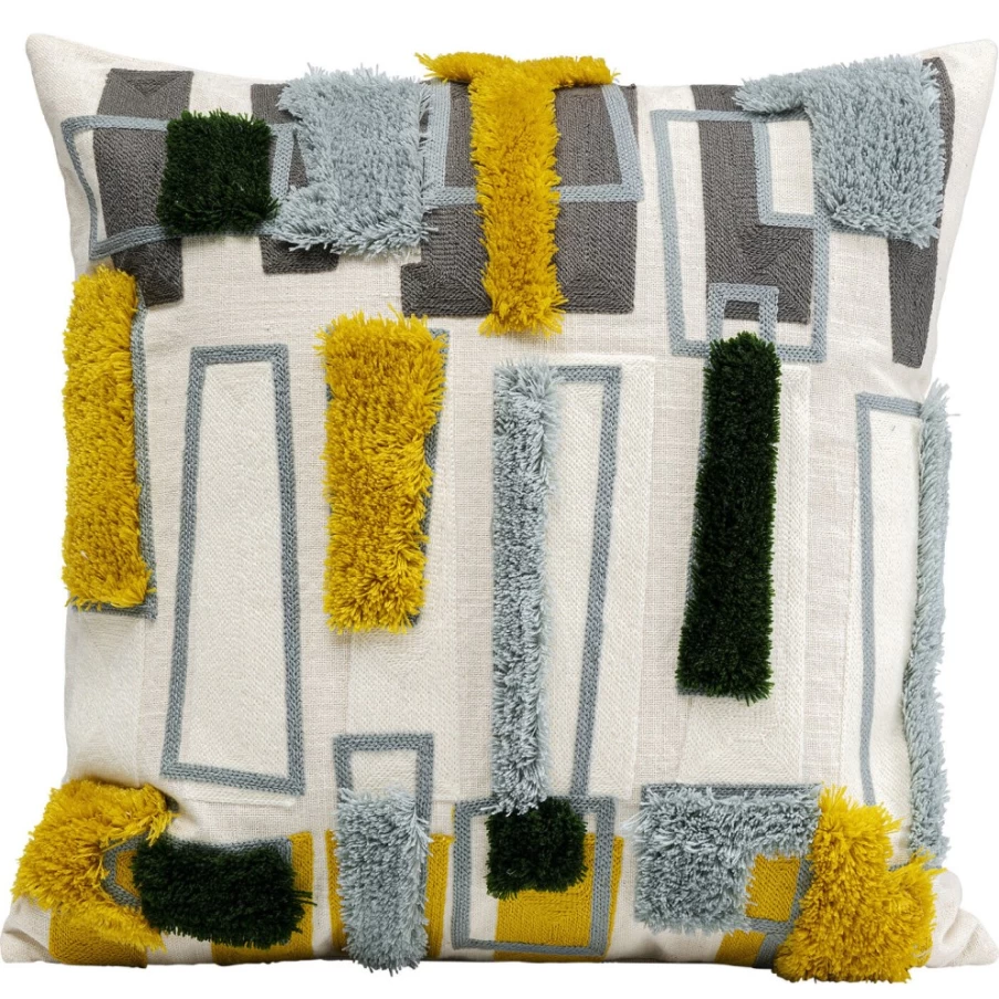 "KARE Design Modern Geometric Cushion Cover 45x45 cm - Stylish Home Decor Square Pillow Case"