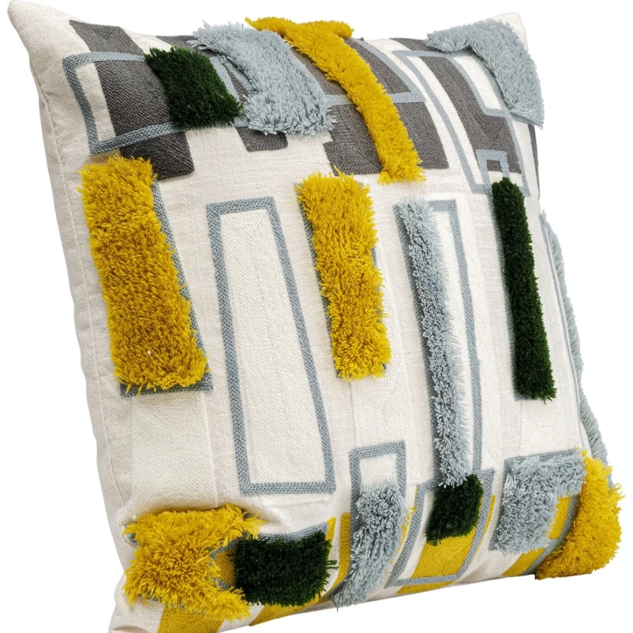 "KARE Design Modern Geometric Cushion Cover 45x45 cm - Stylish Home Decor Square Pillow Case"