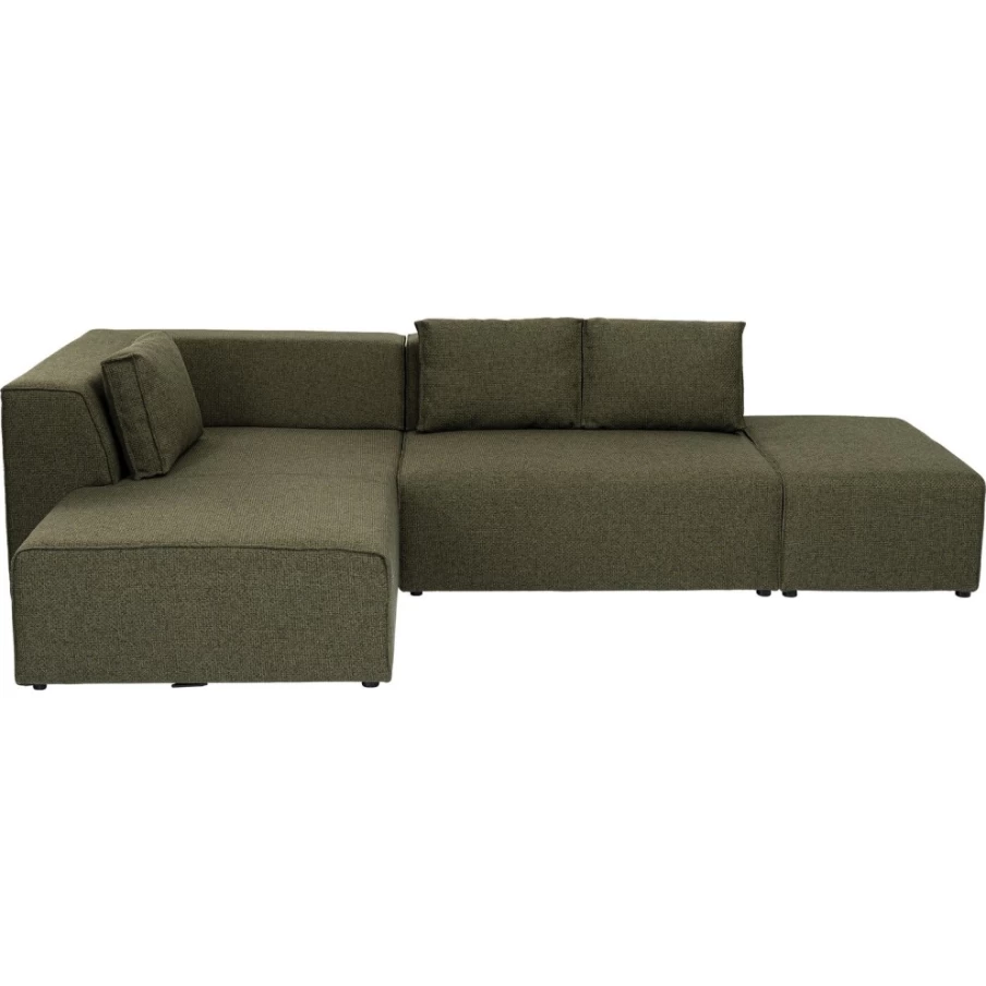 KARE Design Dolce Green Left-Facing Corner Sofa Infinity Modern Modular Sectional