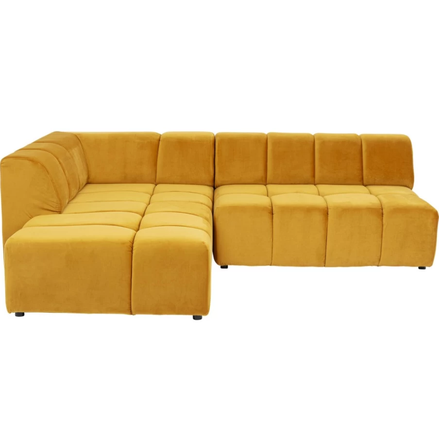 "KARE Design Belami Velvet Amber Left Corner Sofa - Luxurious Modern Living Room Furniture"