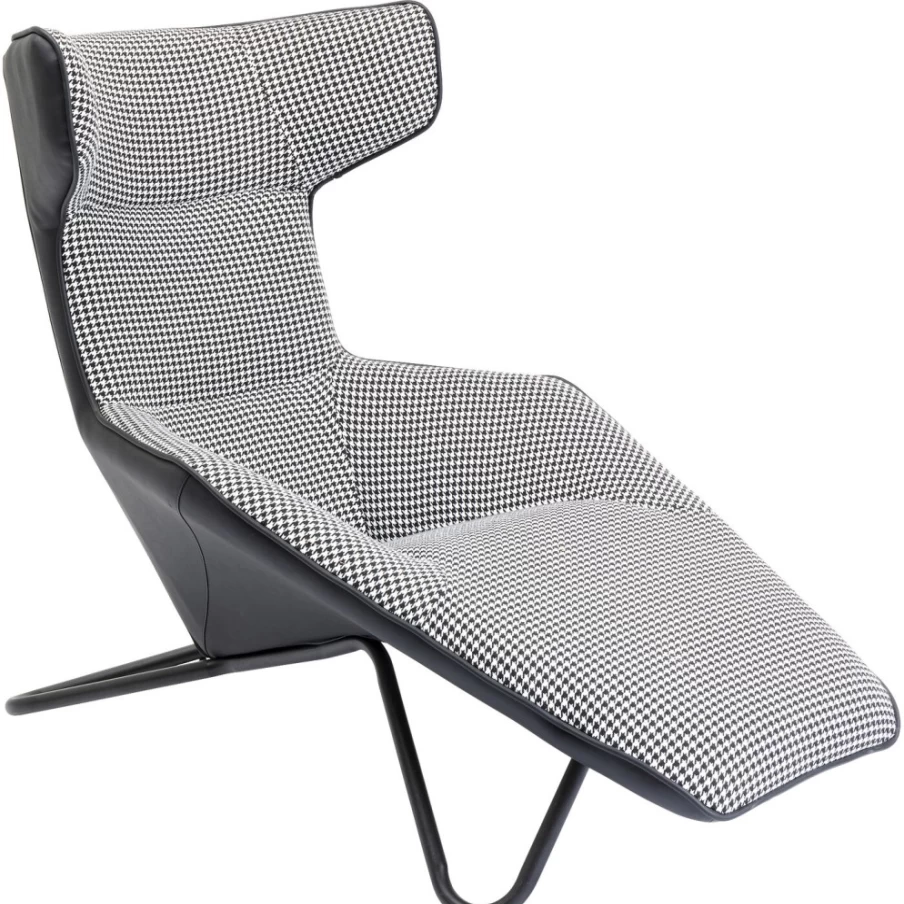 "KARE Design Granada Modern Relax Chair in Black & White – Stylish Comfort for Your Home"