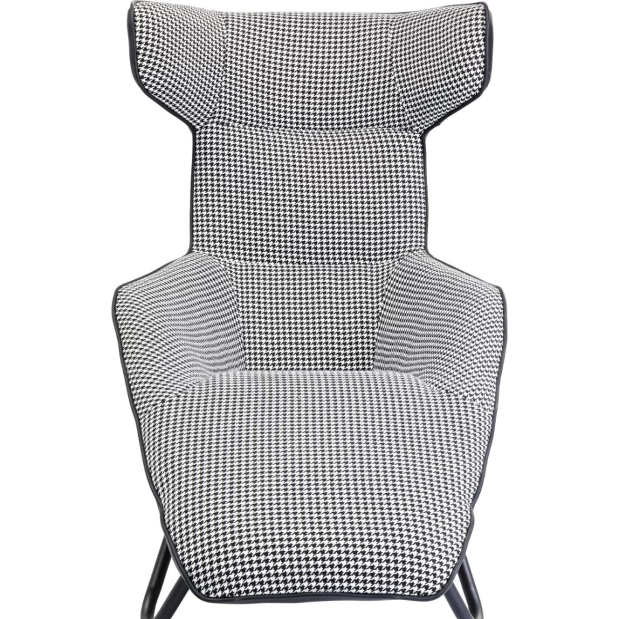 "KARE Design Granada Modern Relax Chair in Black & White – Stylish Comfort for Your Home"