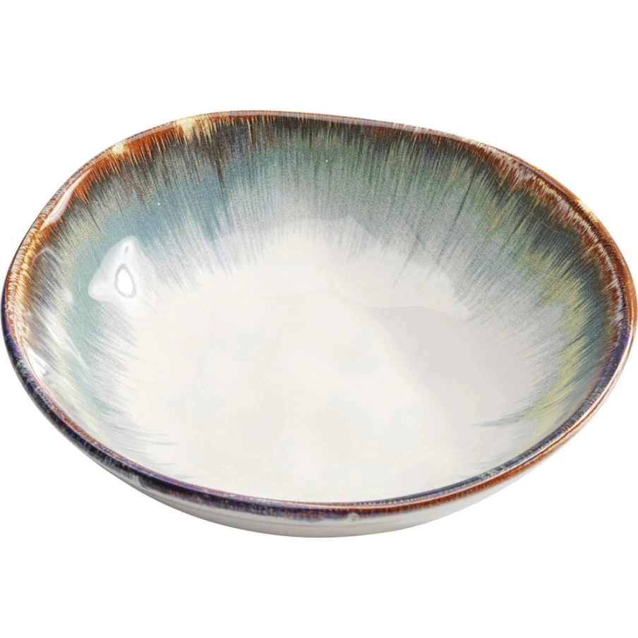 KARE Design Laguna Blue Ceramic Dinner Plate 20cm - Deep Dish Style