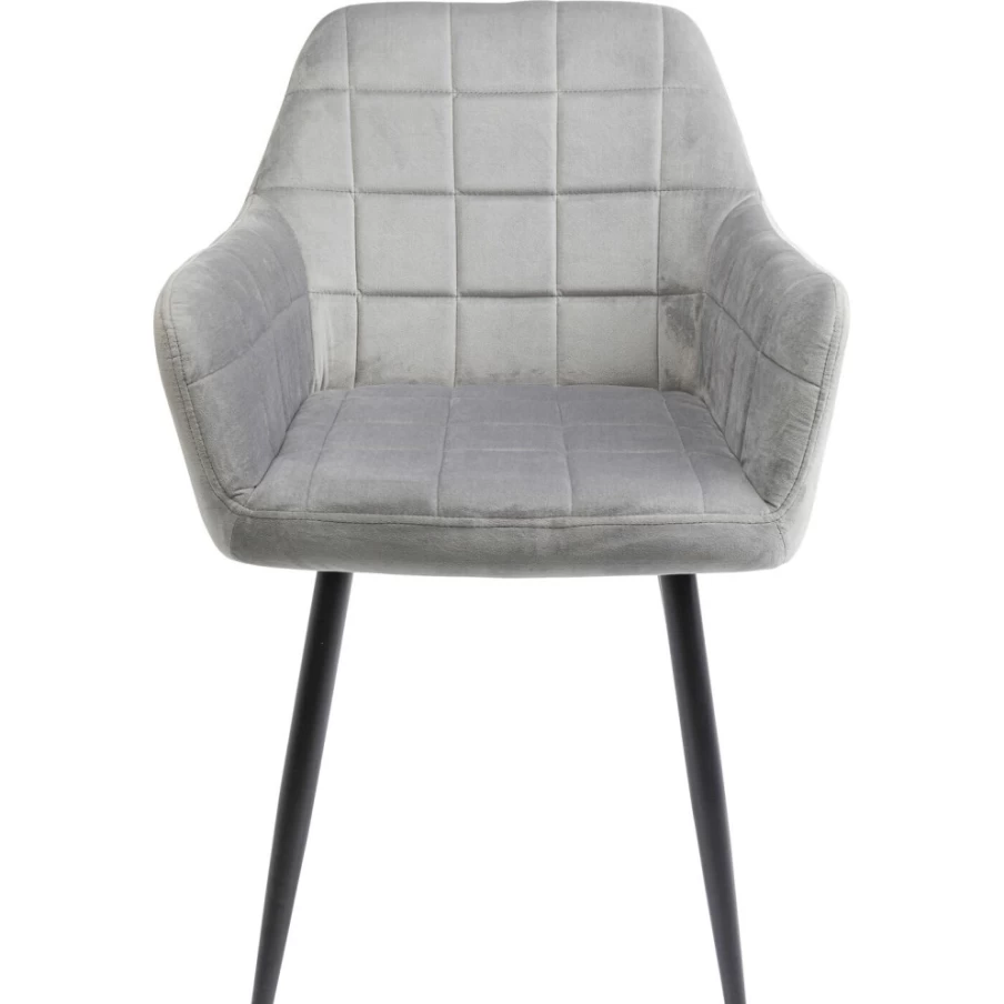 "KARE Design Modern Armchair With Armrests In Kim Grey – Stylish Comfort For Your Home"