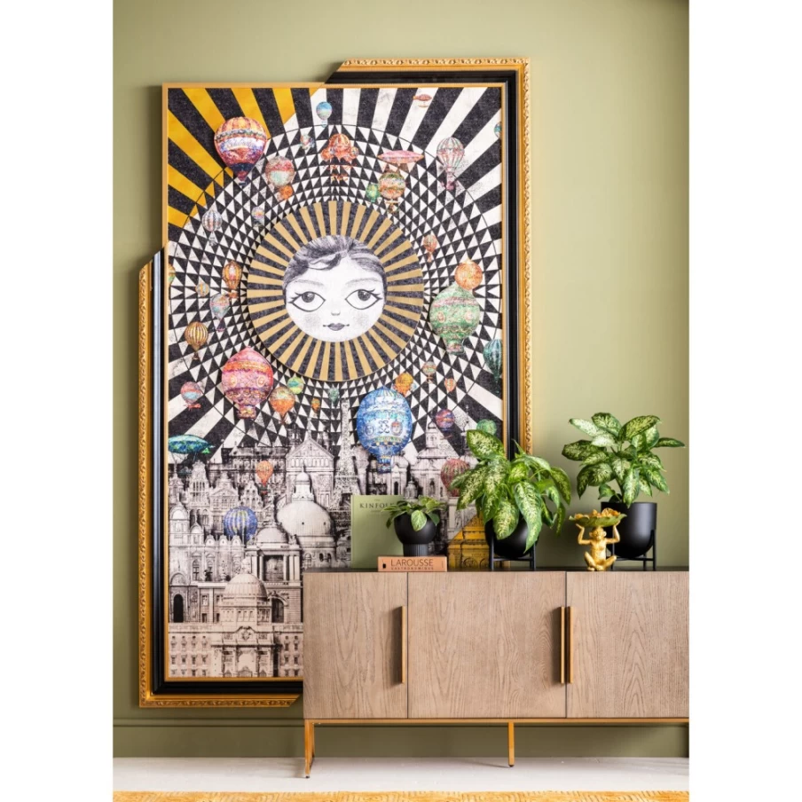 "KARE Design Cesaro Modern Sideboard 160cm Wide Storage Cabinet"