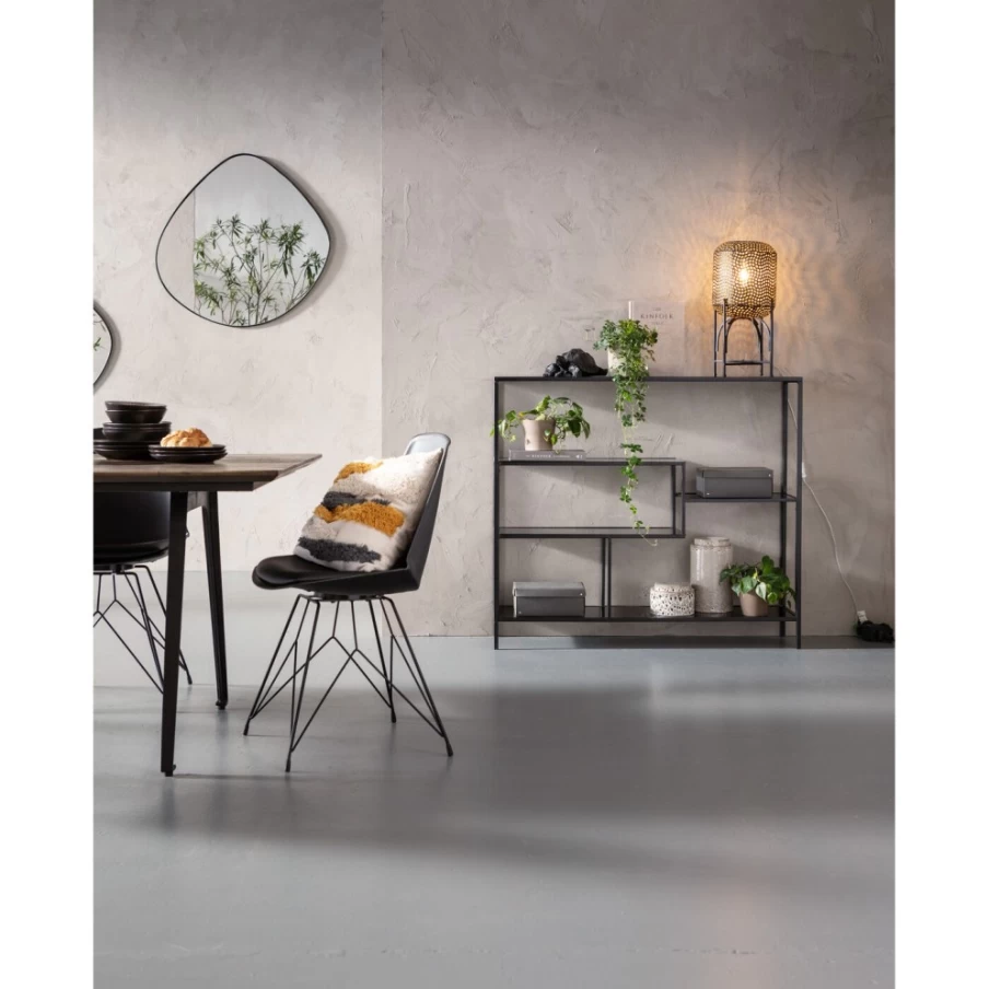 KARE Design Modern Black Shelf Loft 115 x 100 cm - Stylish Storage & Display Unit