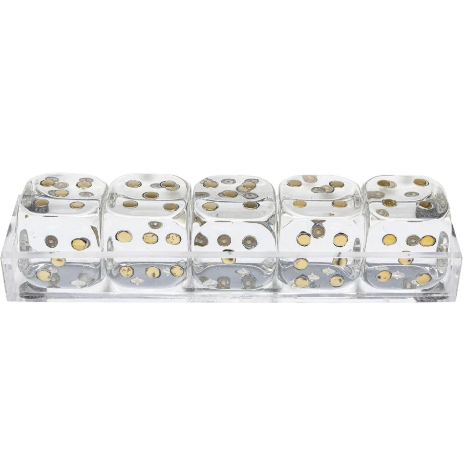KARE Design Transparent Decorative Dice Object - 17x4cm Modern Home Decor
