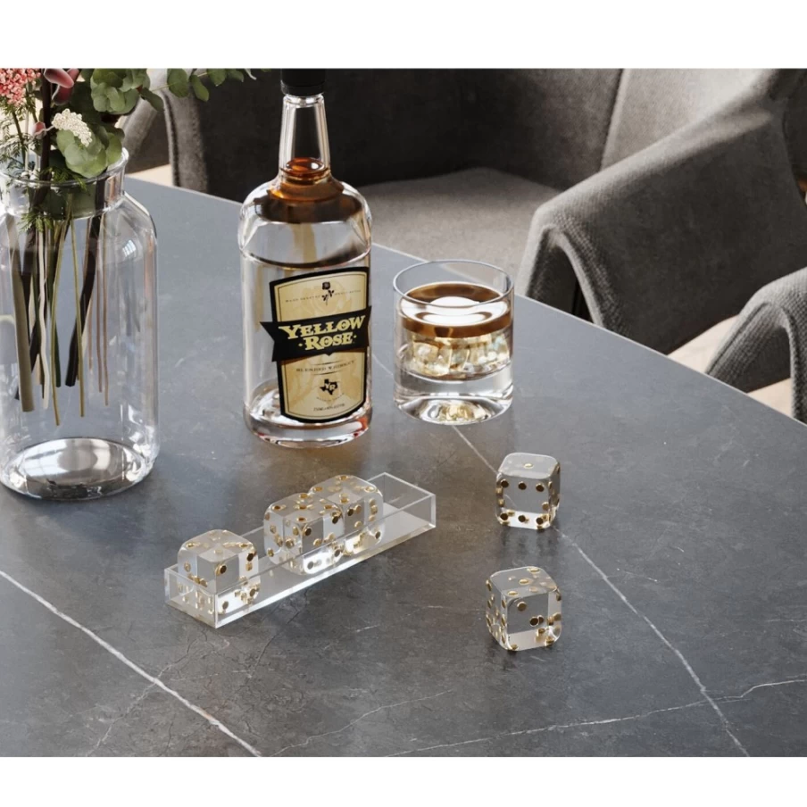 KARE Design Transparent Decorative Dice Object - 17x4cm Modern Home Decor