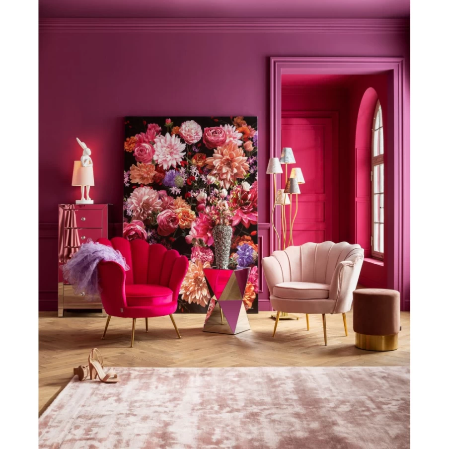 KARE Design Modern Floral Picture Bouquet Wall Art 140x200cm - Hand-Touched Canvas Print for Home Decor