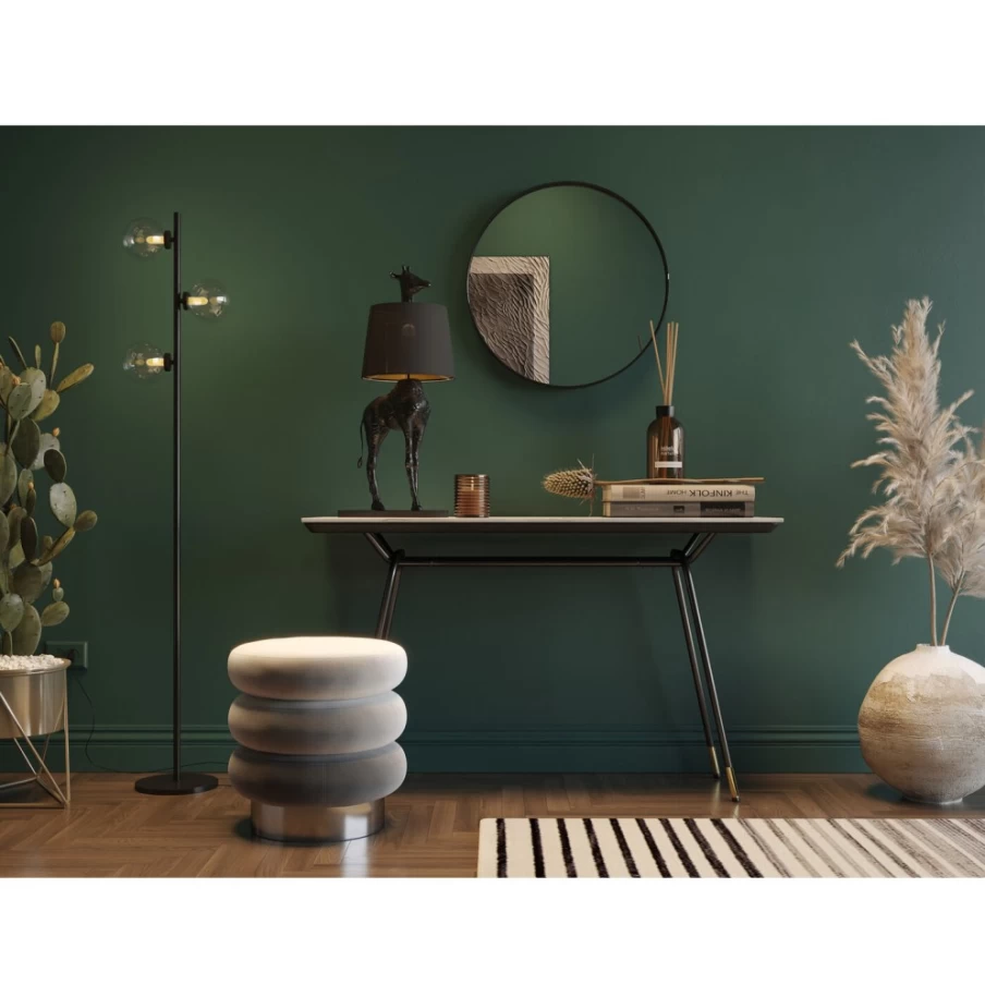 "KARE Design Grey Sandwich Stool - 45cm Height Modern Bar Stool"