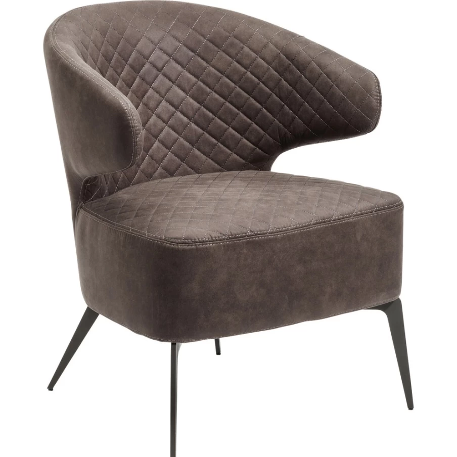 "KARE Design Amsterdam Grey Modern Armchair – Stylish Lounge Chair for Living Room"