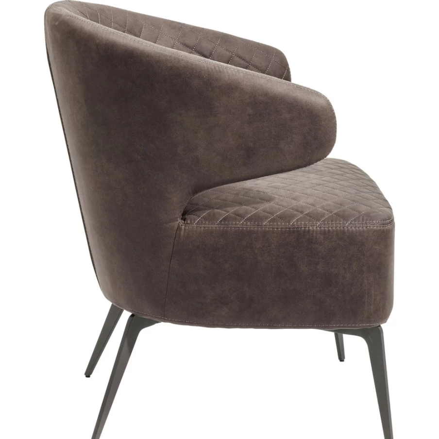 "KARE Design Amsterdam Grey Modern Armchair – Stylish Lounge Chair for Living Room"