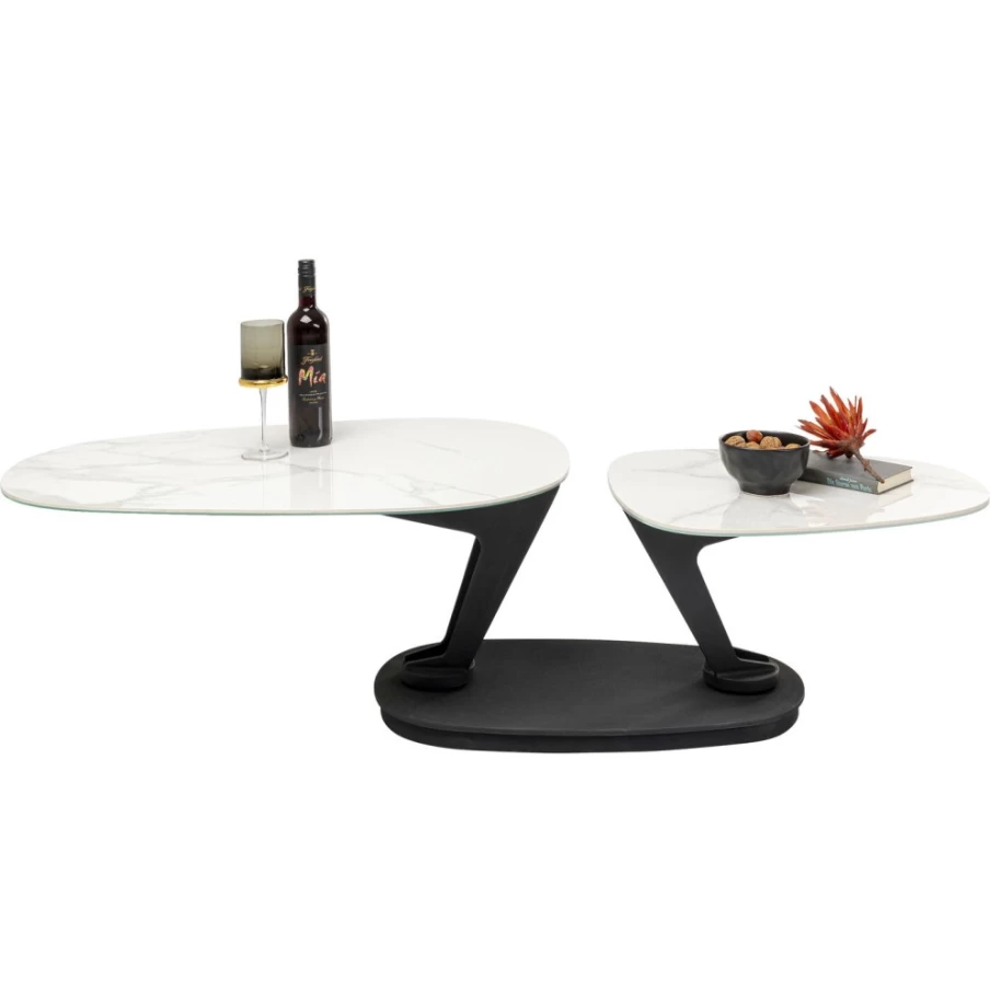 KARE Design Franklin White Coffee Table 150 x 58 cm Modern Living Room Furniture
