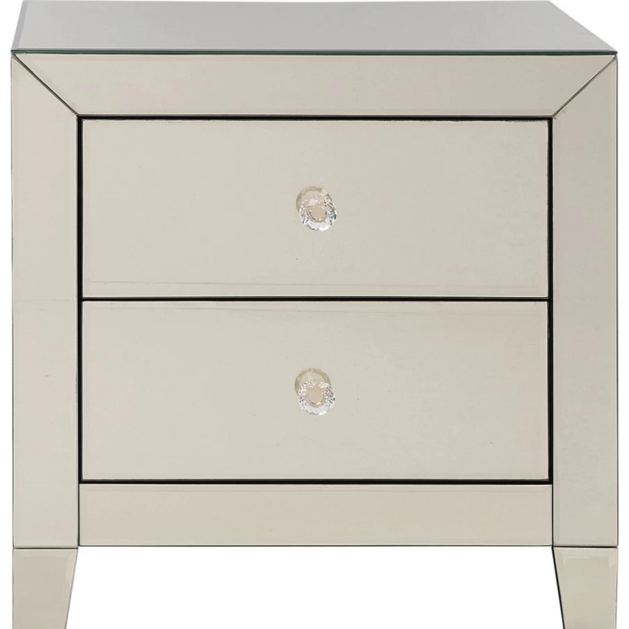 KARE Design Luxury Small Dresser with 2 Drawers in Champagne Finish