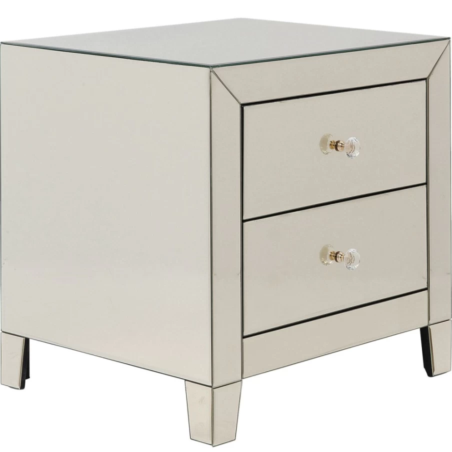 KARE Design Luxury Small Dresser with 2 Drawers in Champagne Finish