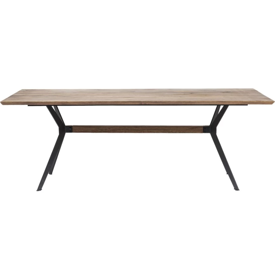 KARE Design Modern Oak Dining Table Downtown 220 x 100 cm Solid Wood Rectangular Kitchen Table