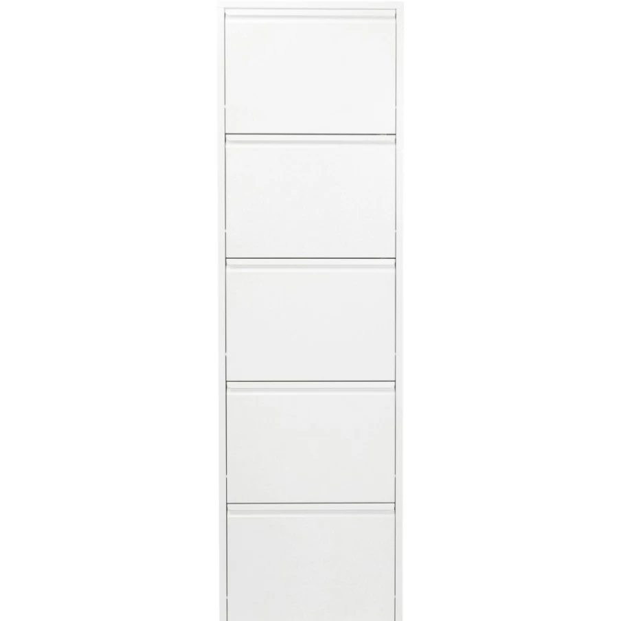 KARE Design Caruso 5 White Shoe Storage Container - Modern Organizer for Footwear