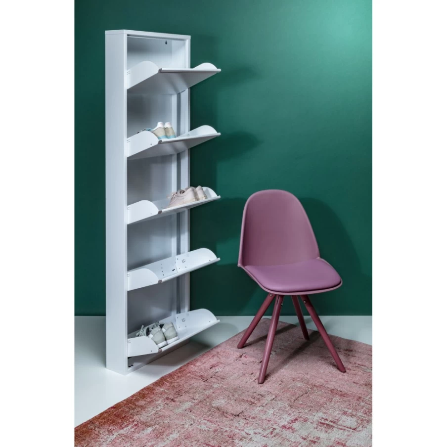 KARE Design Caruso 5 White Shoe Storage Container - Modern Organizer for Footwear