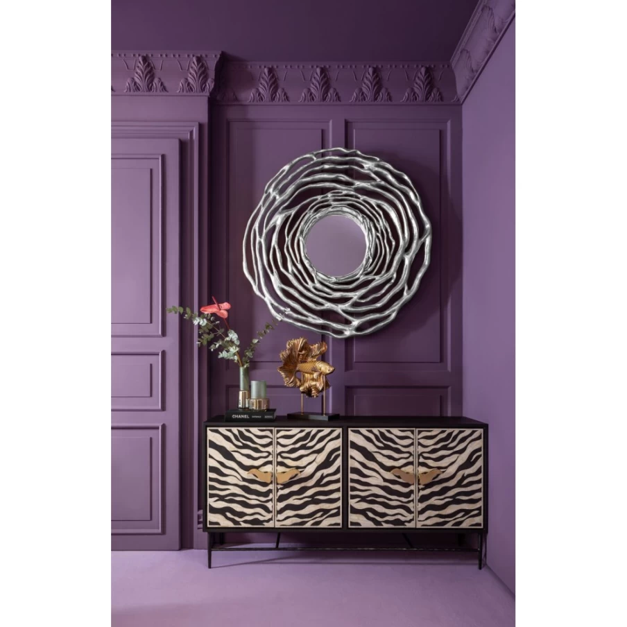 KARE Design Modern Twiggy Silver Wall Mirror - 121cm Stylish Decorative Mirror for Home Decor