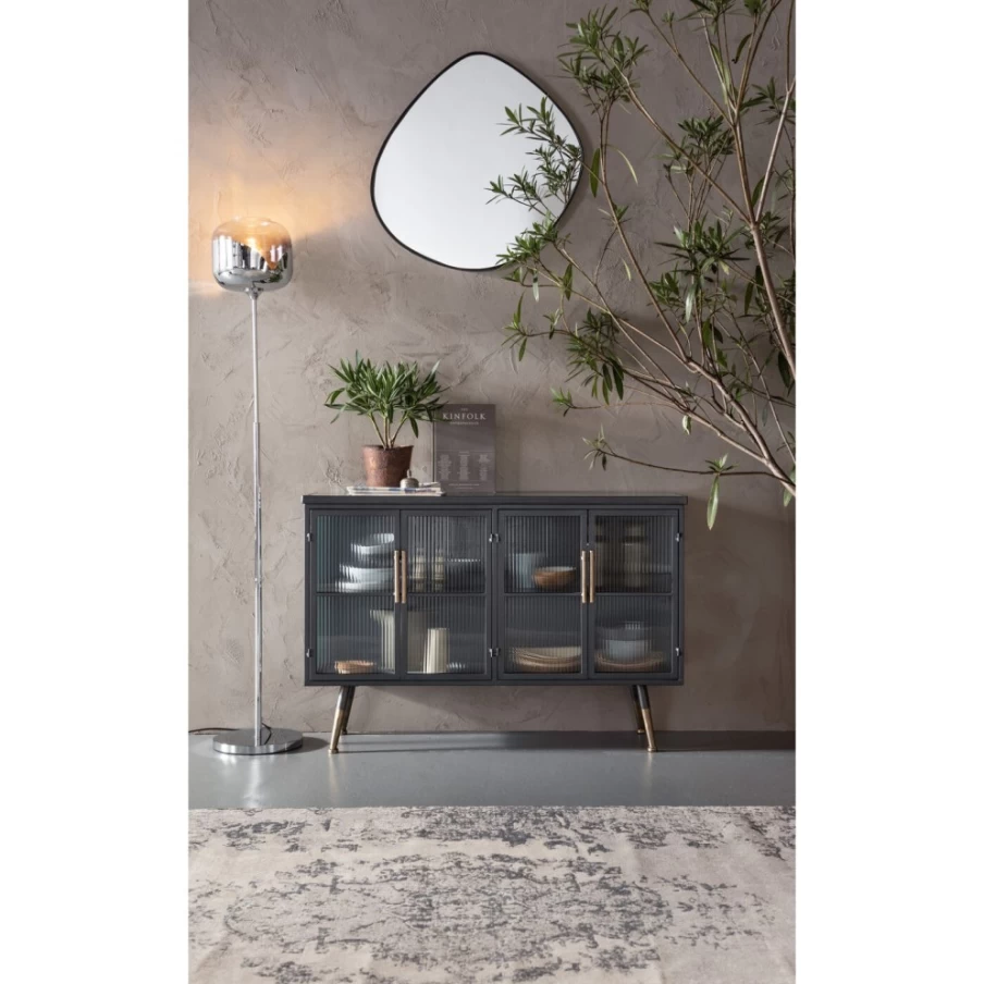 KARE Design Modern La Gomera 4-Door Sideboard | Stylish Storage Cabinet for Living Room