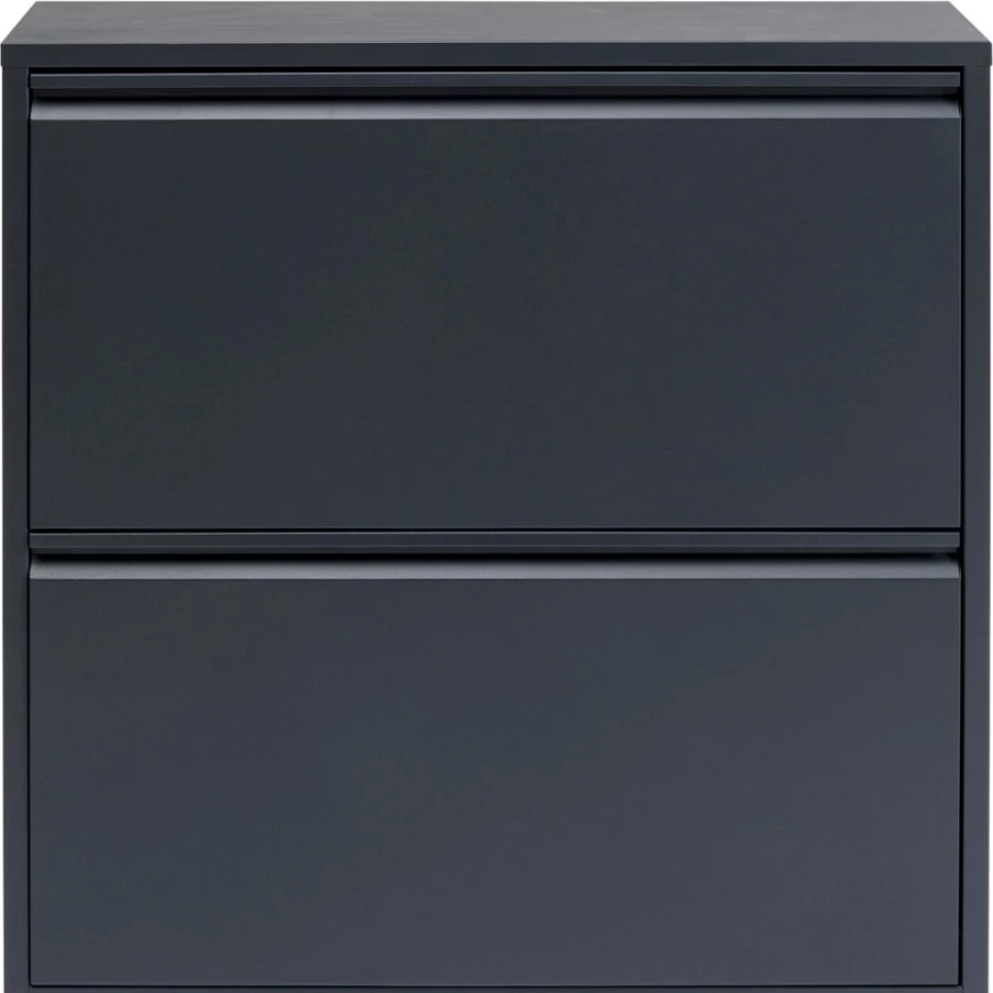 KARE Design Caruso 2 Double Shoe Storage Cabinet in Anthracite